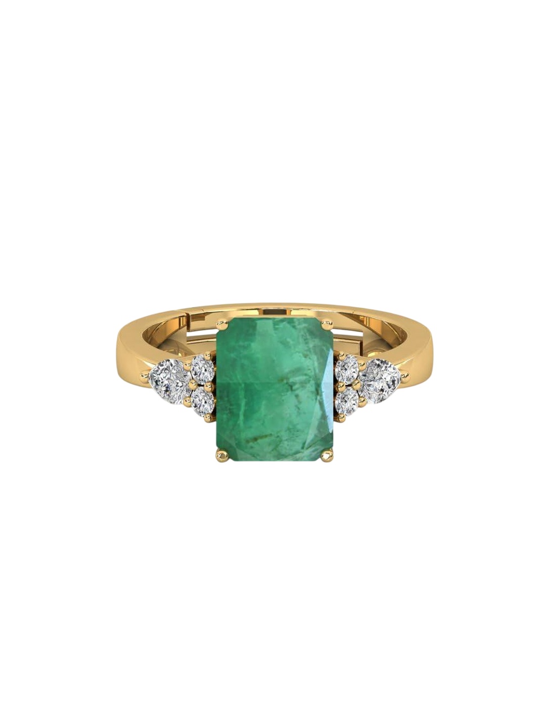 

LMDPRAJAPATIS Unisex Embellished Ring, Gold