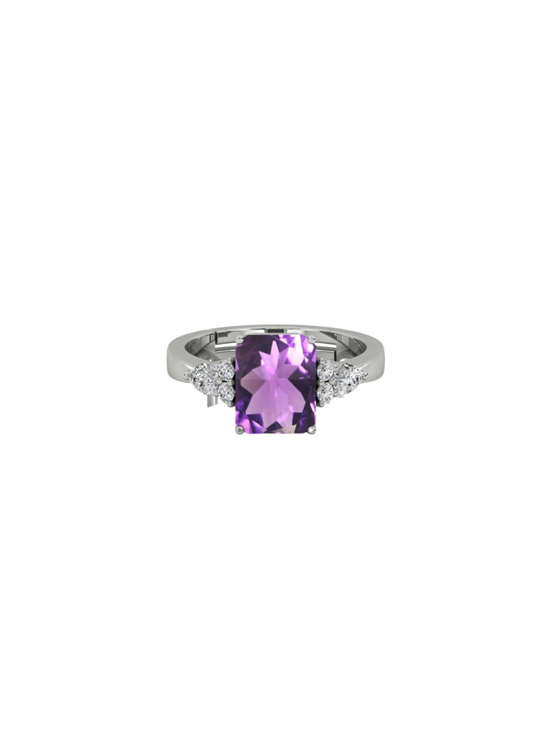 

LMDPRAJAPATIS Unisex Embellished Ring, Purple