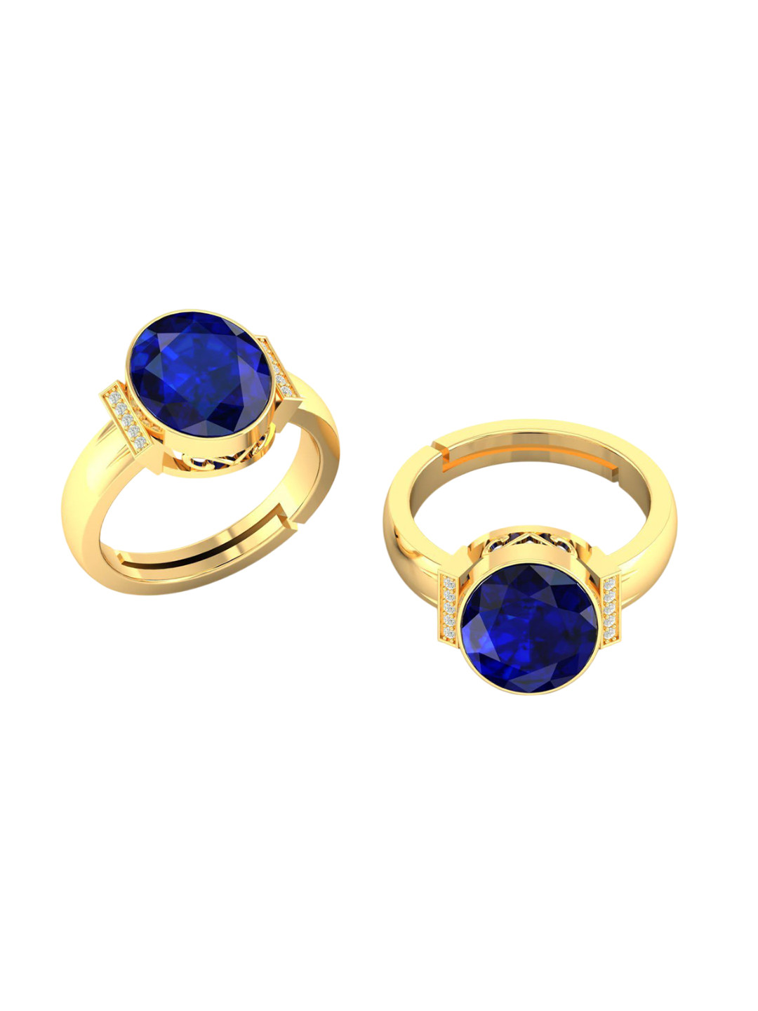 

LMDPRAJAPATIS Unisex Embellished Ring, Blue