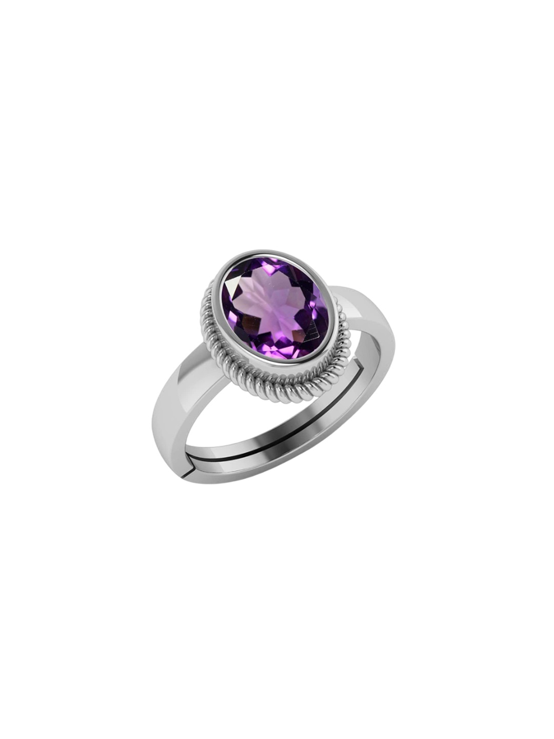 

LMDPRAJAPATIS Unisex Embellished Ring, Purple