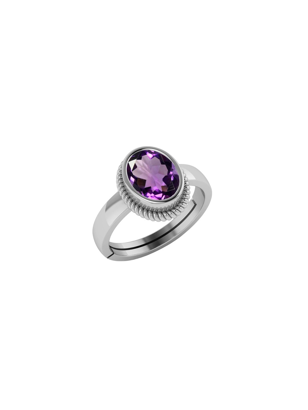 

LMDPRAJAPATIS Unisex Embellished Ring, Purple