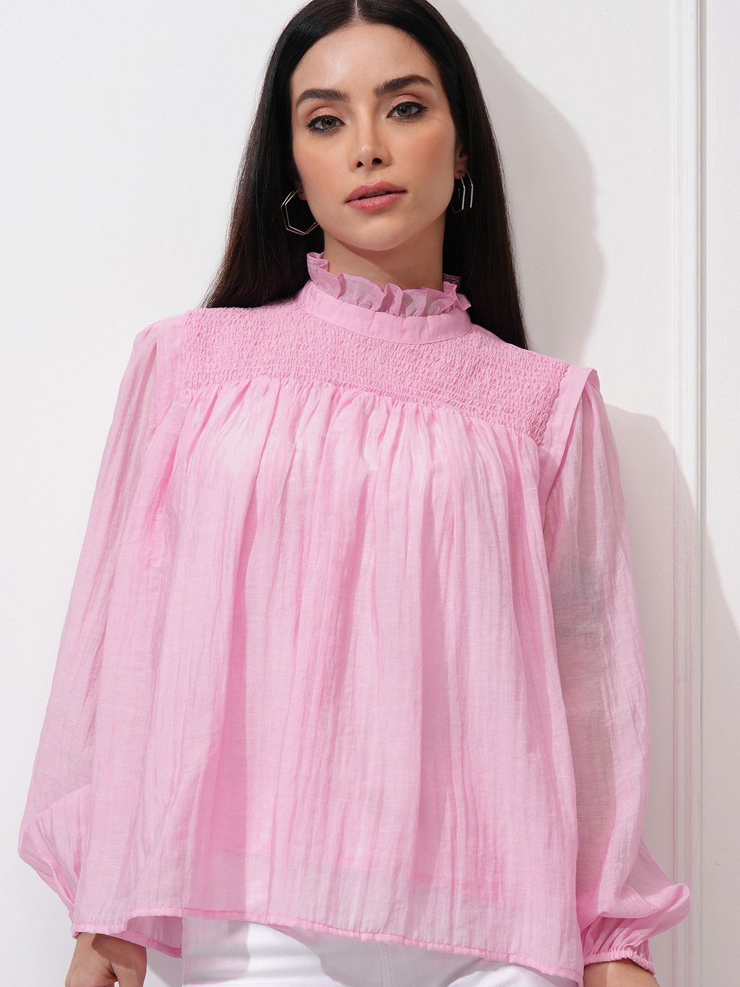 

CHIC BY TOKYO TALKIES Ruffles Top, Pink