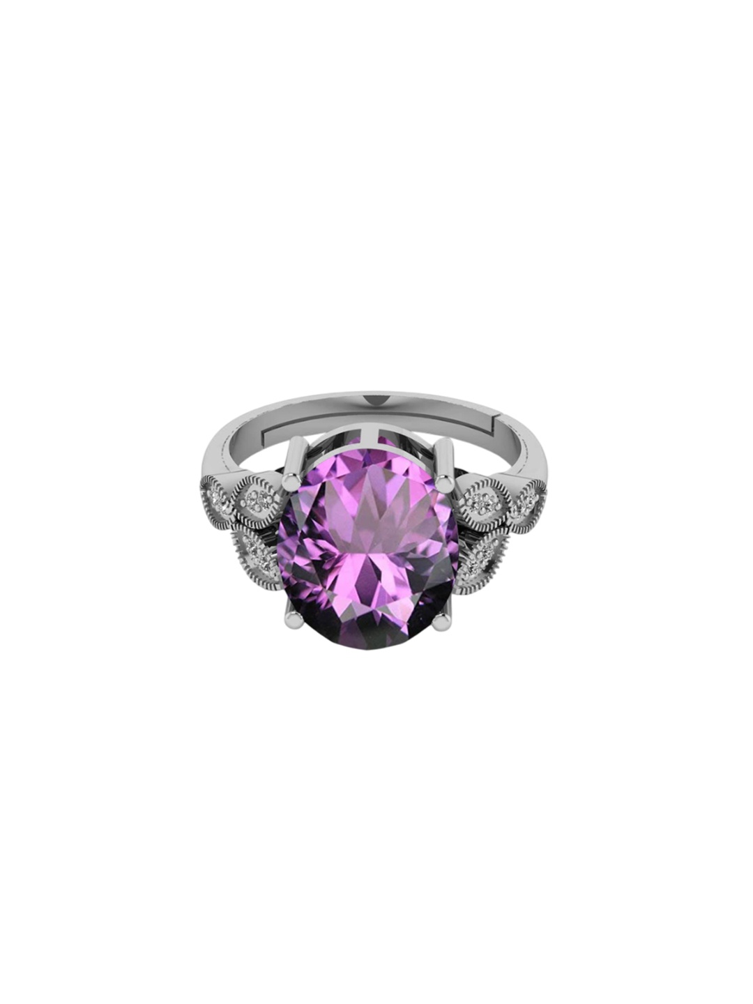 

LMDPRAJAPATIS Unisex Embellished Ring, Purple