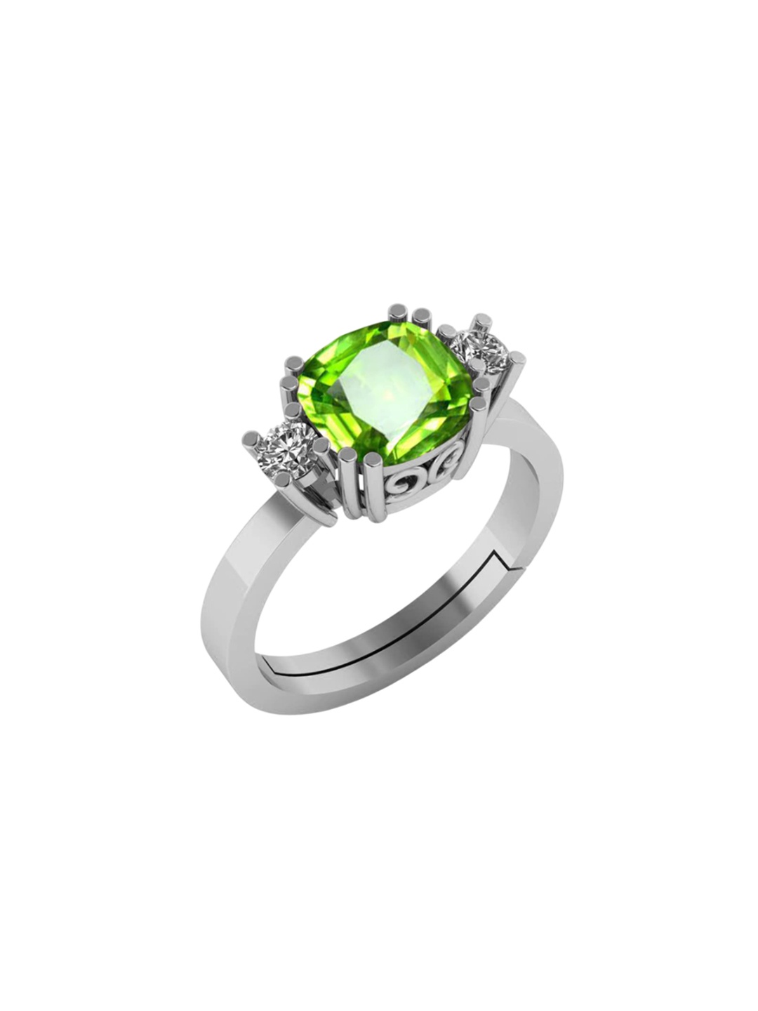 

LMDPRAJAPATIS Unisex Embellished Ring, Green