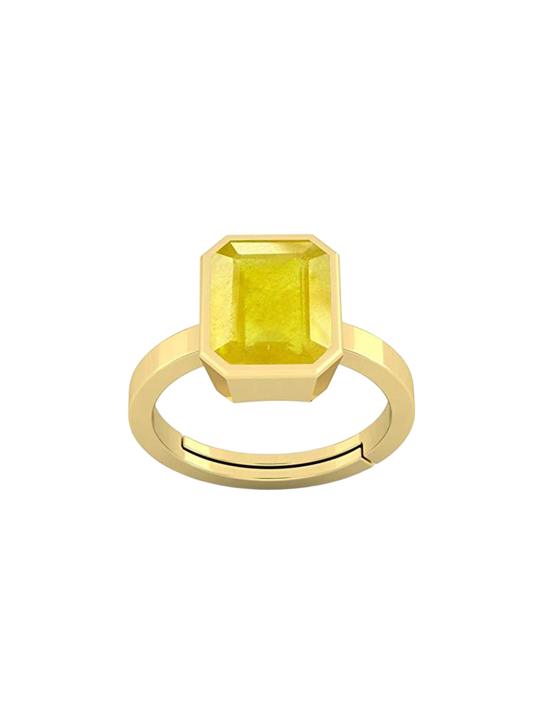 

LMDPRAJAPATIS Unisex Embellished Ring, Yellow