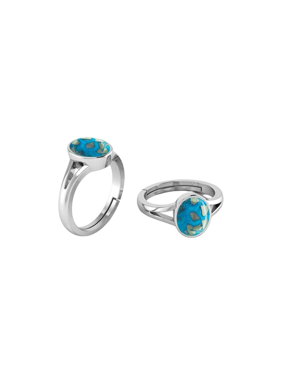 

LMDPRAJAPATIS Unisex Embellished Ring, Blue