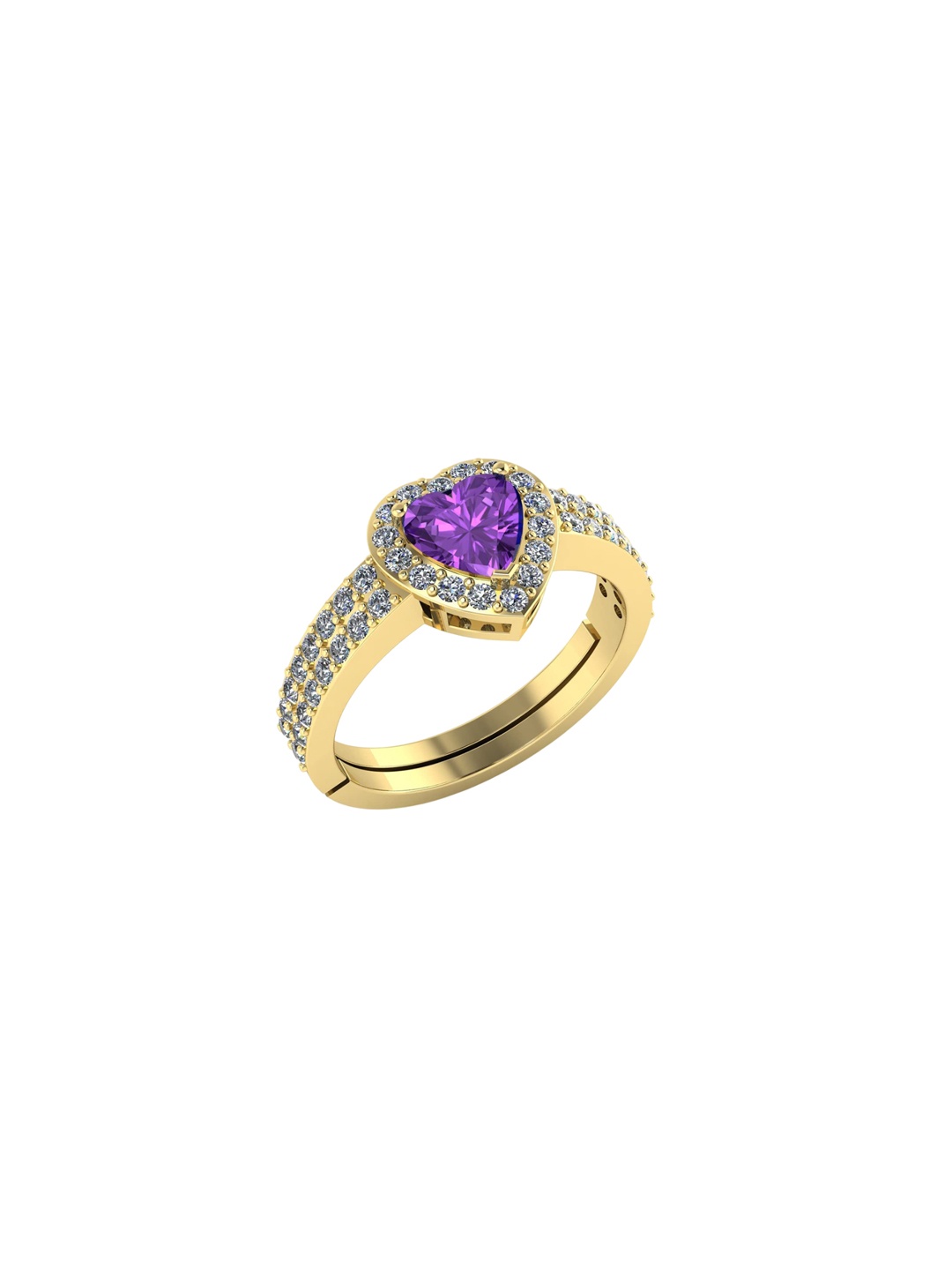 

LMDPRAJAPATIS Unisex Embellished Ring, Purple