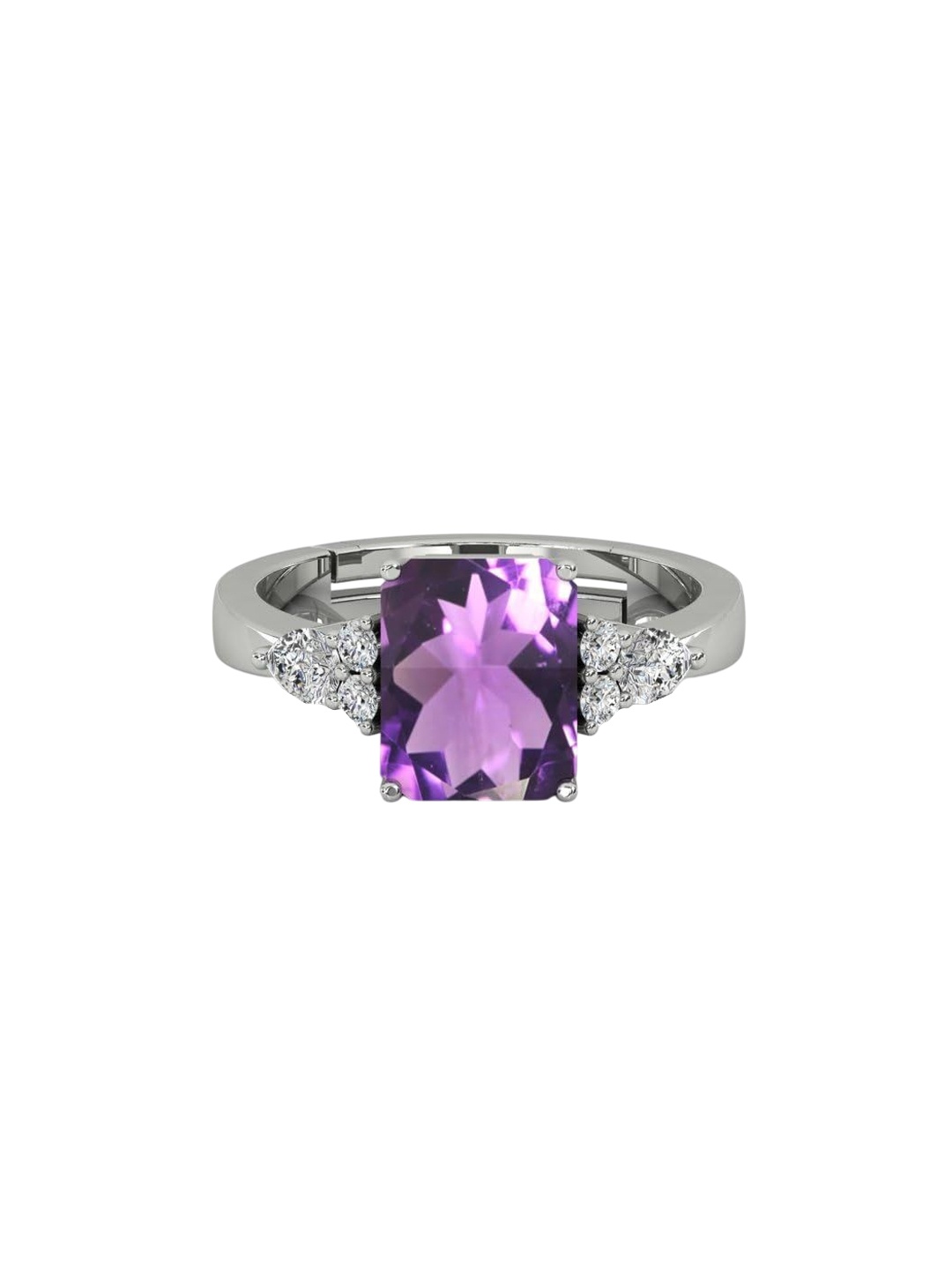 

LMDPRAJAPATIS Unisex Embellished Ring, Purple