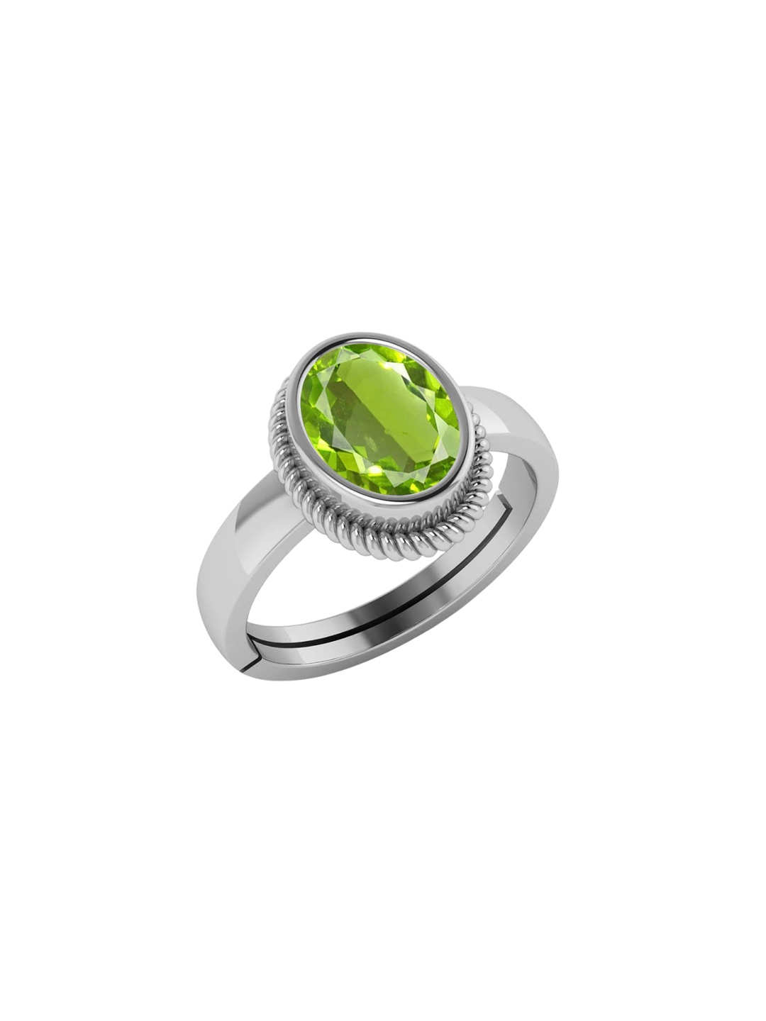 

LMDPRAJAPATIS Unisex Embellished Ring, Green