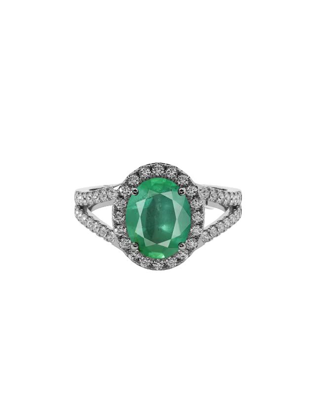 

LMDPRAJAPATIS Unisex Embellished Ring, Green