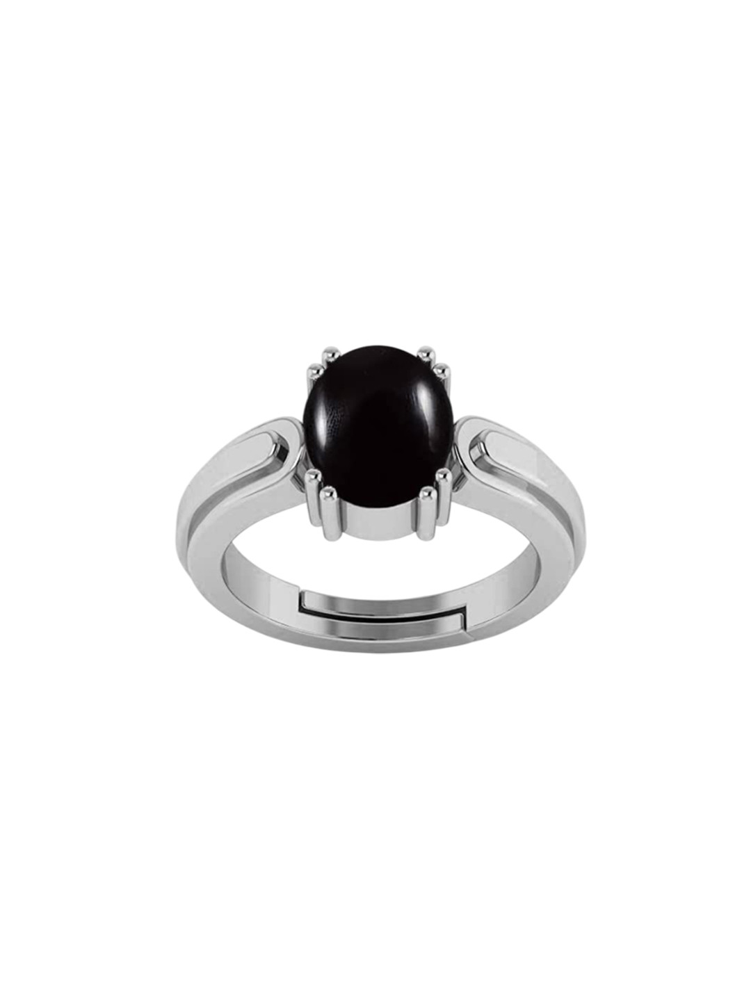 

LMDPRAJAPATIS Unisex Embellished Ring, Black