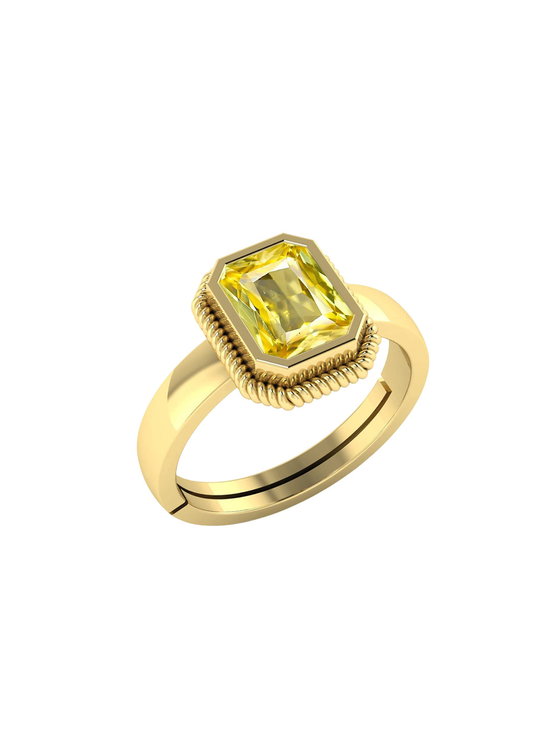 

LMDPRAJAPATIS Unisex Embellished Ring, Gold