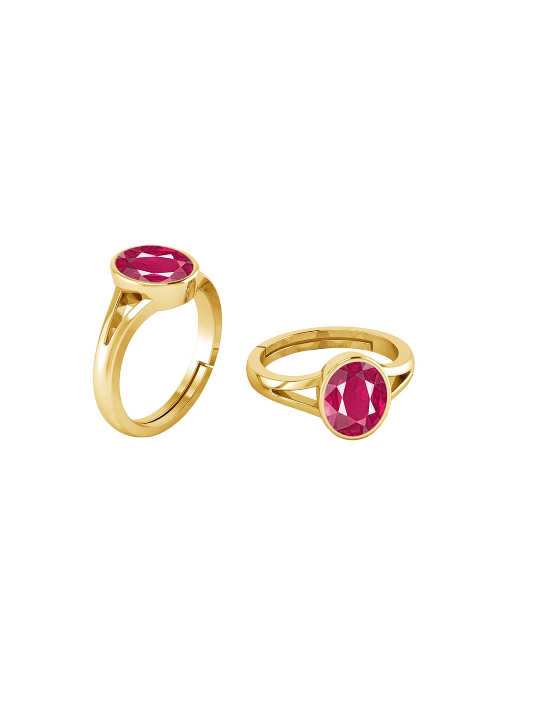 

LMDPRAJAPATIS Unisex Embellished Ring, Red