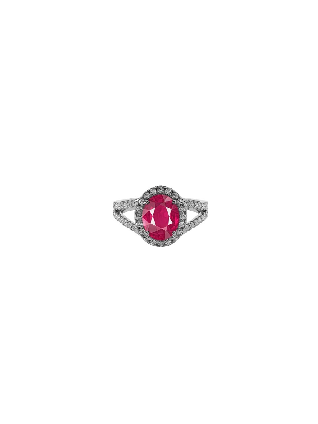 

LMDPRAJAPATIS Unisex Embellished Ring, Red