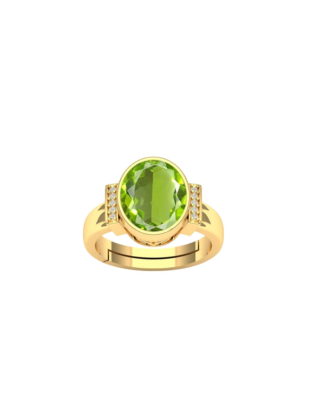 

LMDPRAJAPATIS Unisex Embellished Ring, Green