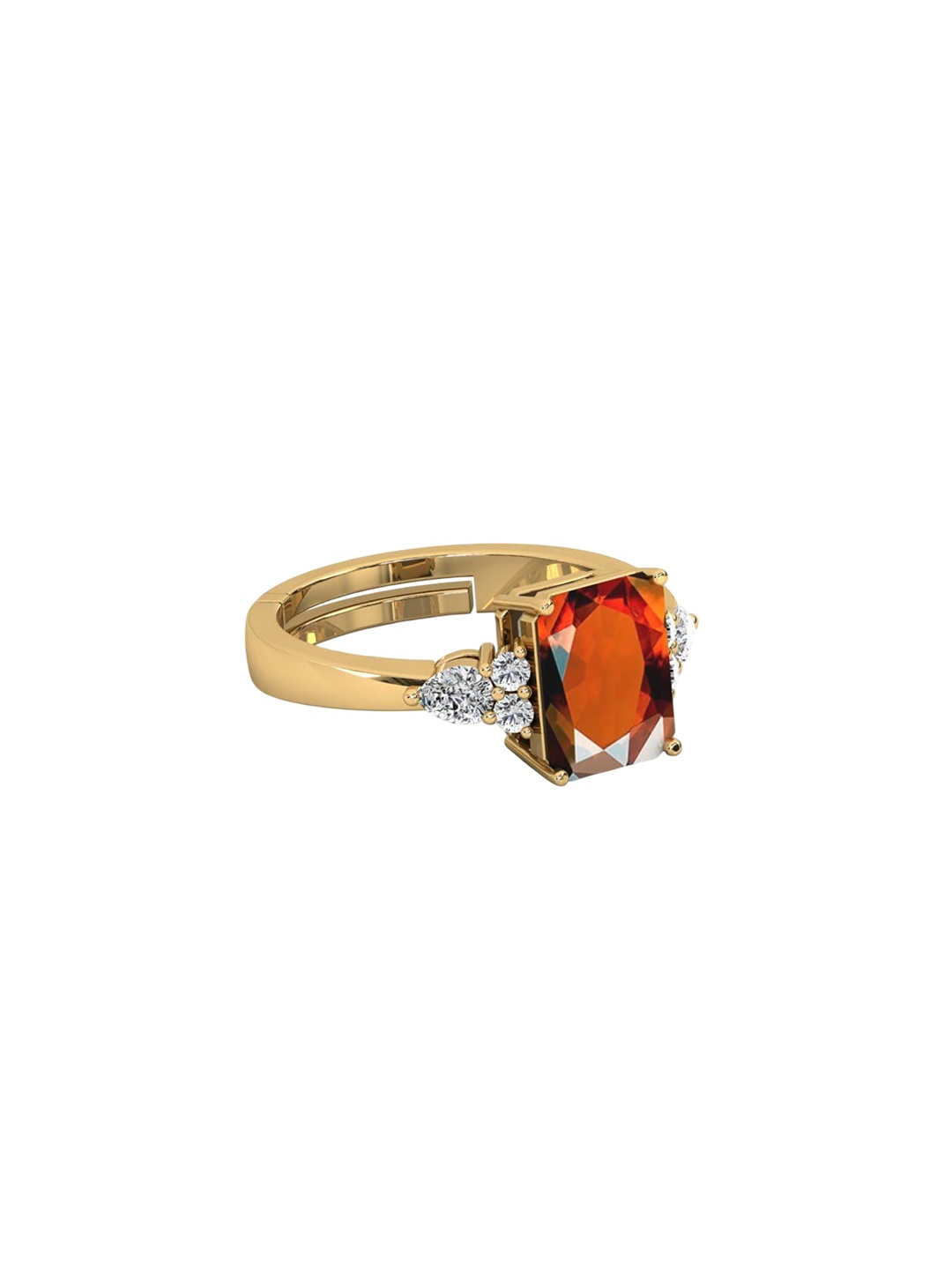 

LMDPRAJAPATIS Unisex Embellished Ring, Gold