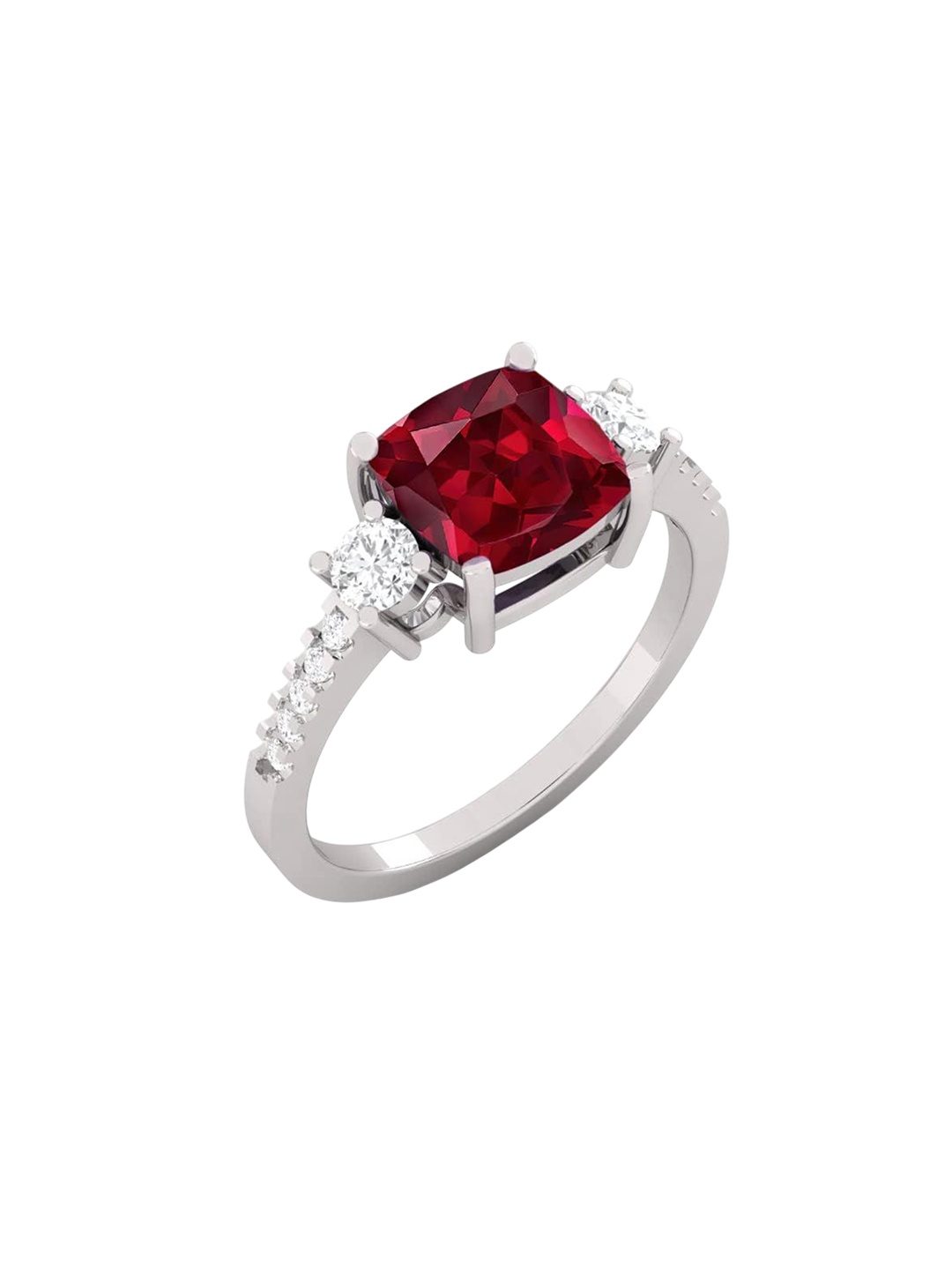 

LMDPRAJAPATIS Unisex Embellished Ring, Silver