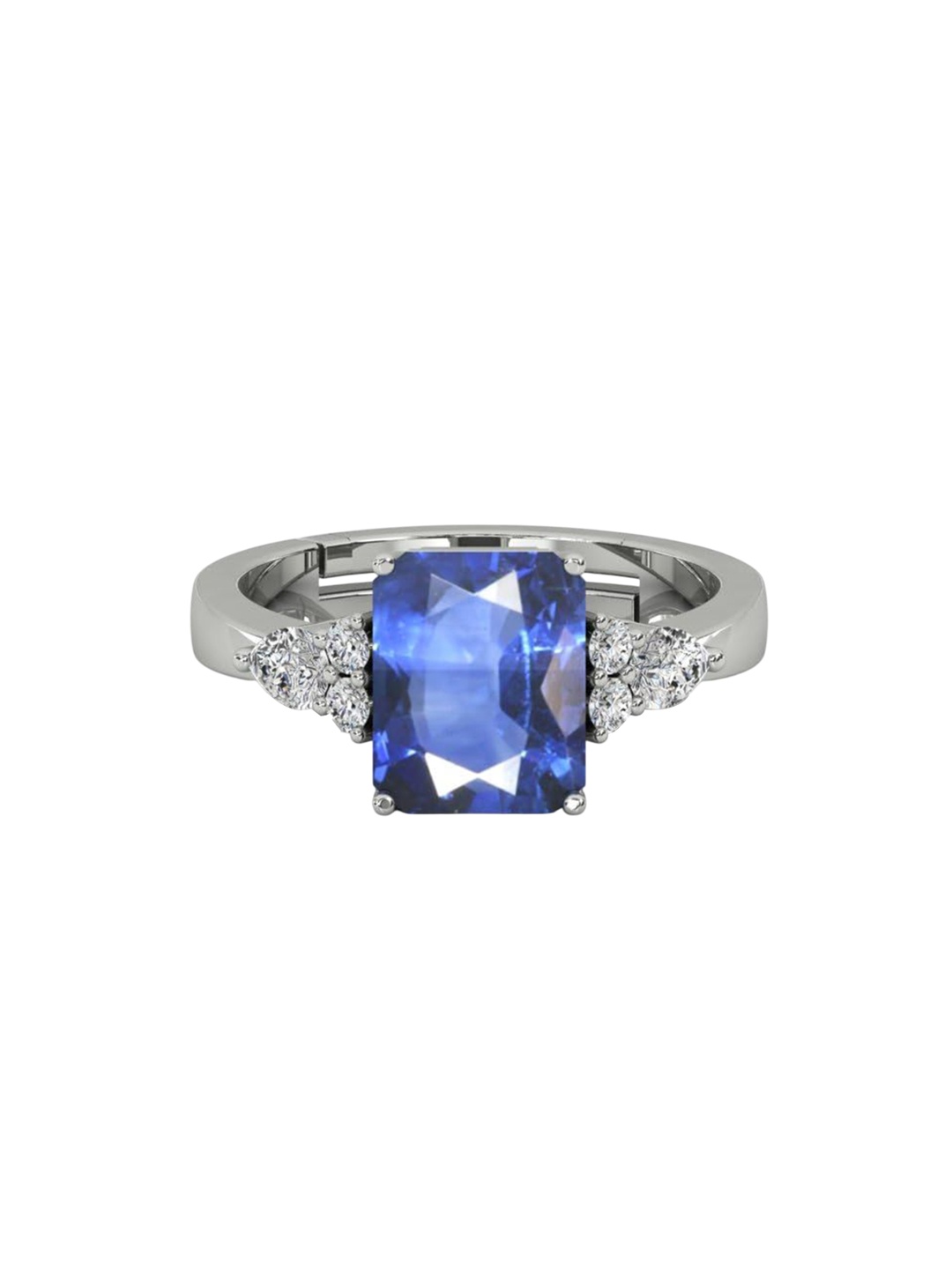 

LMDPRAJAPATIS Unisex Embellished Ring, Silver