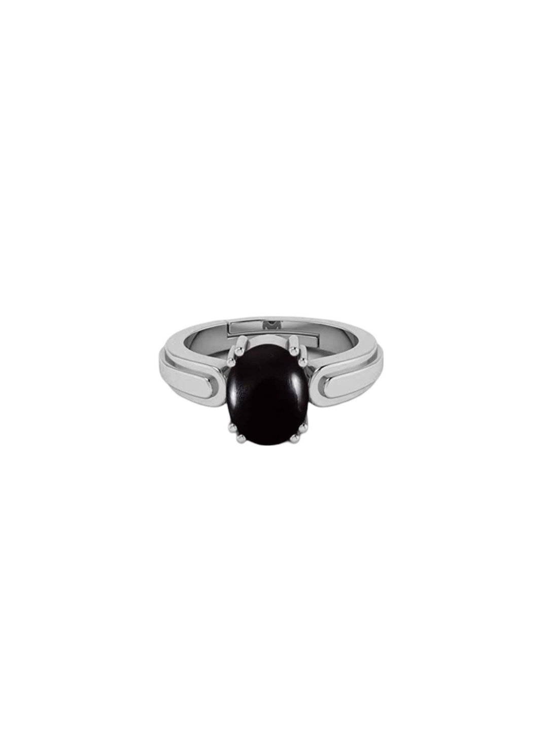 

LMDPRAJAPATIS Unisex Embellished Ring, Black