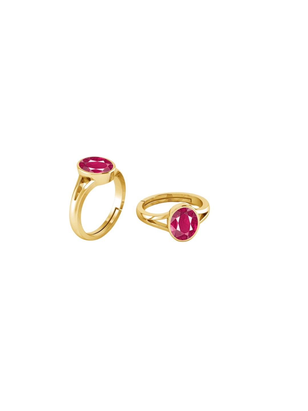 

LMDPRAJAPATIS Unisex Embellished Ring, Red
