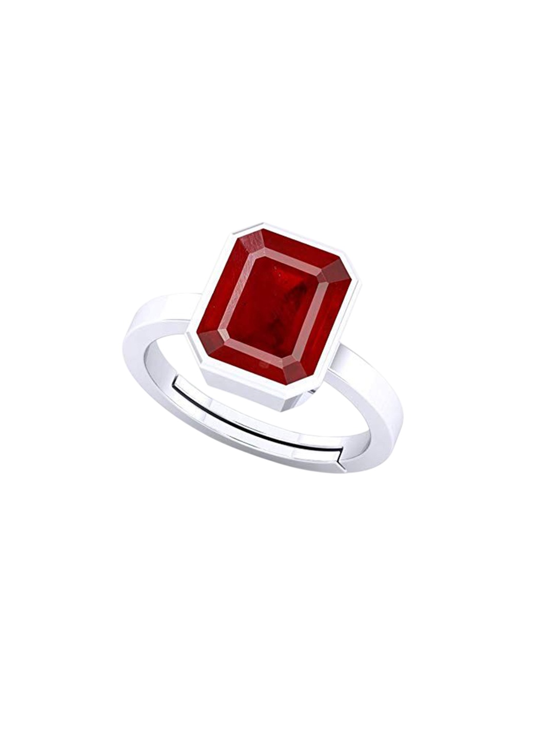 

LMDPRAJAPATIS Unisex Embellished Ring, Red