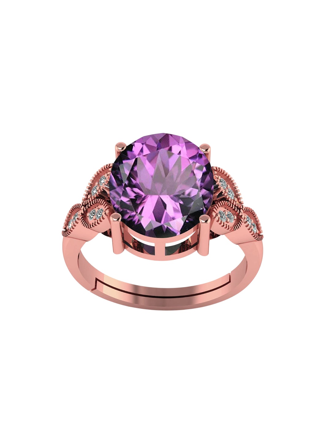 

LMDPRAJAPATIS Unisex Embellished Ring, Purple