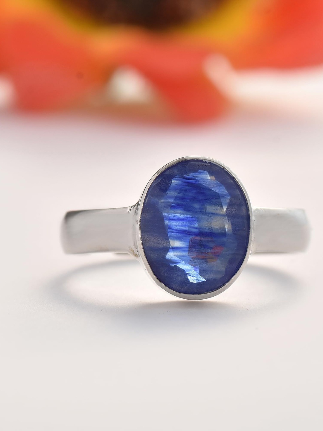 

LMDPRAJAPATIS Unisex Embellished Ring, Blue