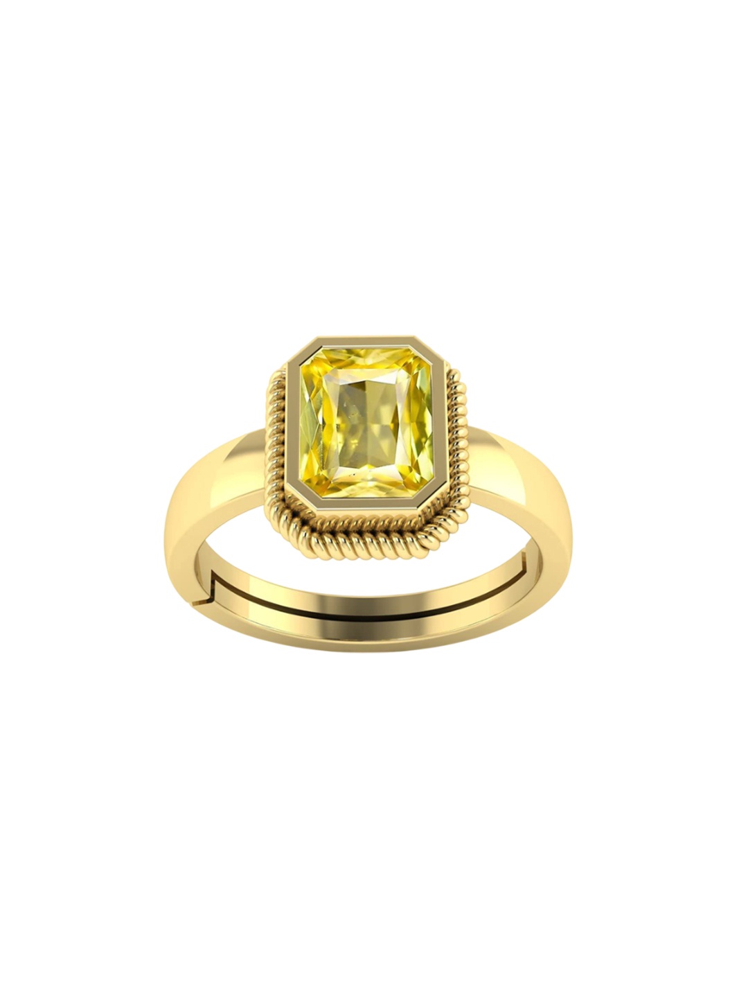 

LMDPRAJAPATIS Unisex Embellished Ring, Gold
