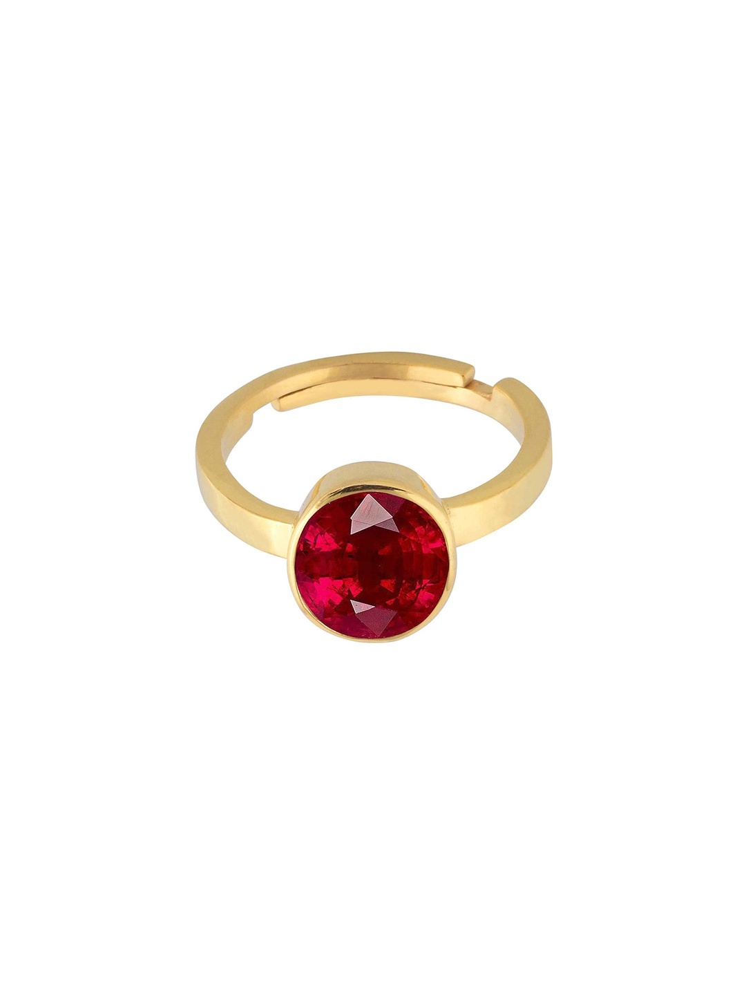 

LMDPRAJAPATIS Unisex Embellished Ring, Red
