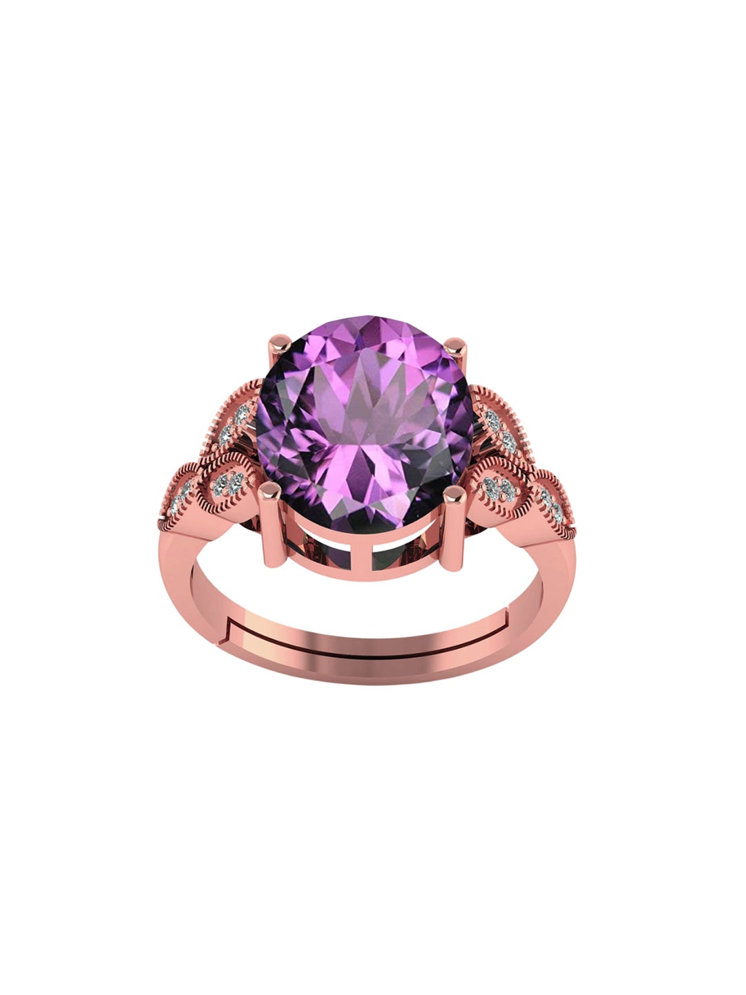 

LMDPRAJAPATIS Unisex Embellished Ring, Purple