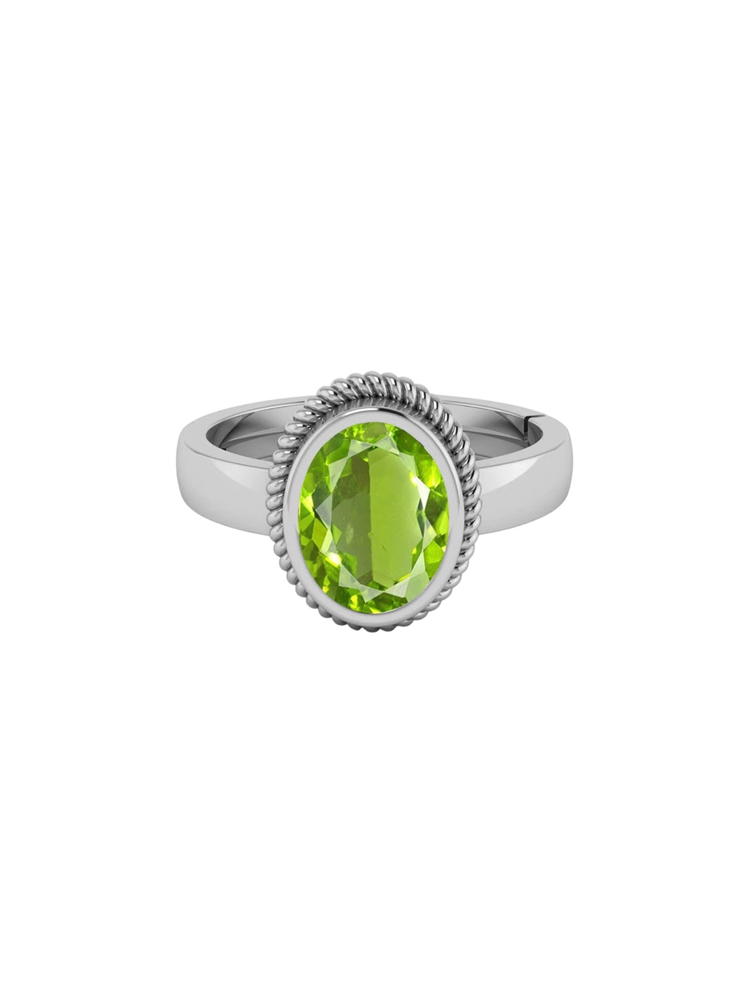 

LMDPRAJAPATIS Unisex Embellished Ring, Green
