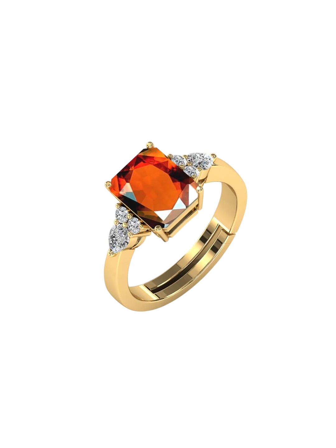 

LMDPRAJAPATIS Unisex Embellished Ring, Gold
