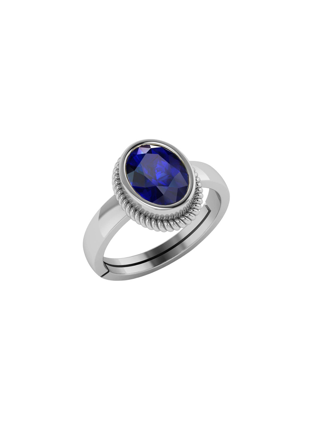 

LMDPRAJAPATIS Unisex Embellished Ring, Blue