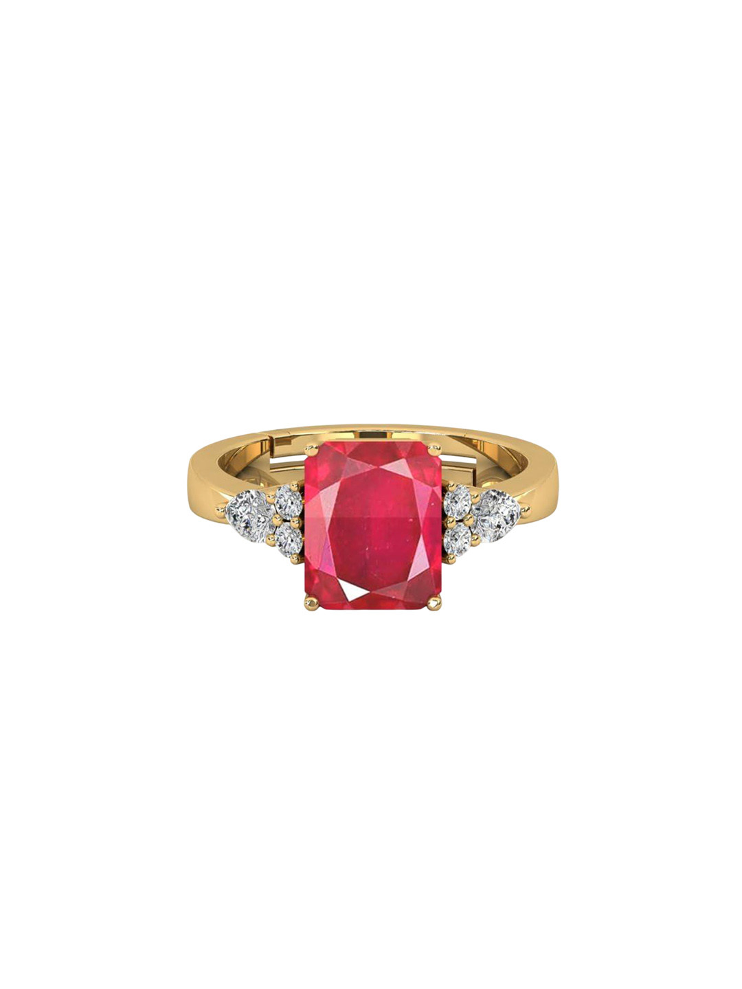 

LMDPRAJAPATIS Unisex Embellished Ring, Gold