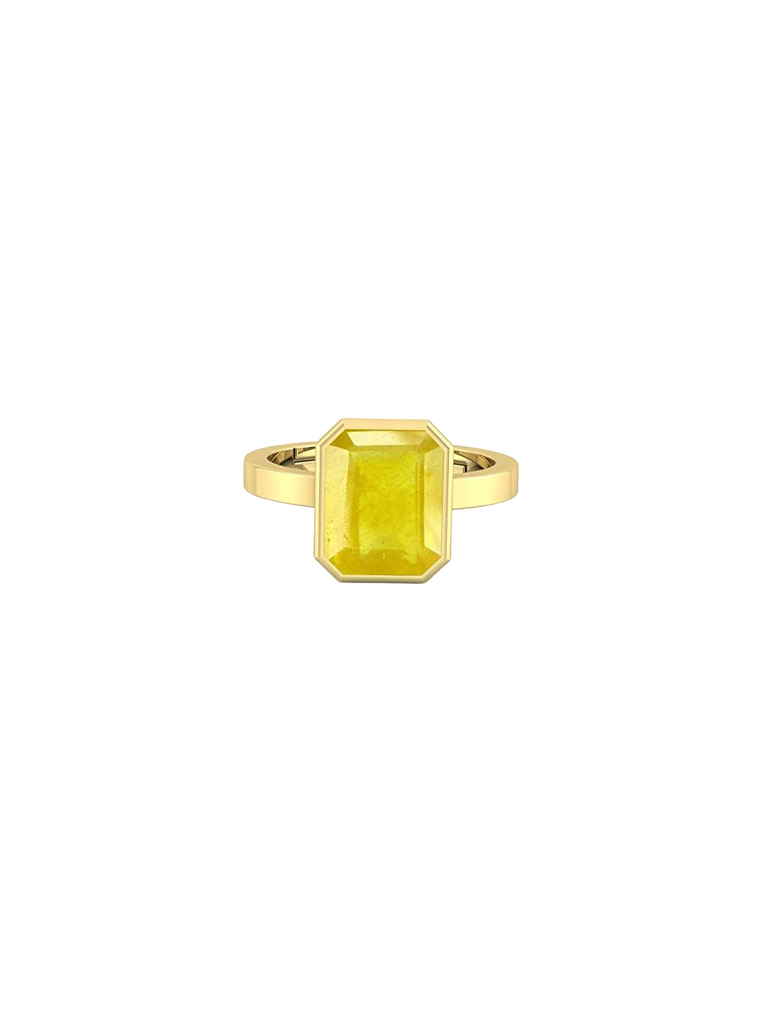 

LMDPRAJAPATIS Unisex Embellished Ring, Yellow