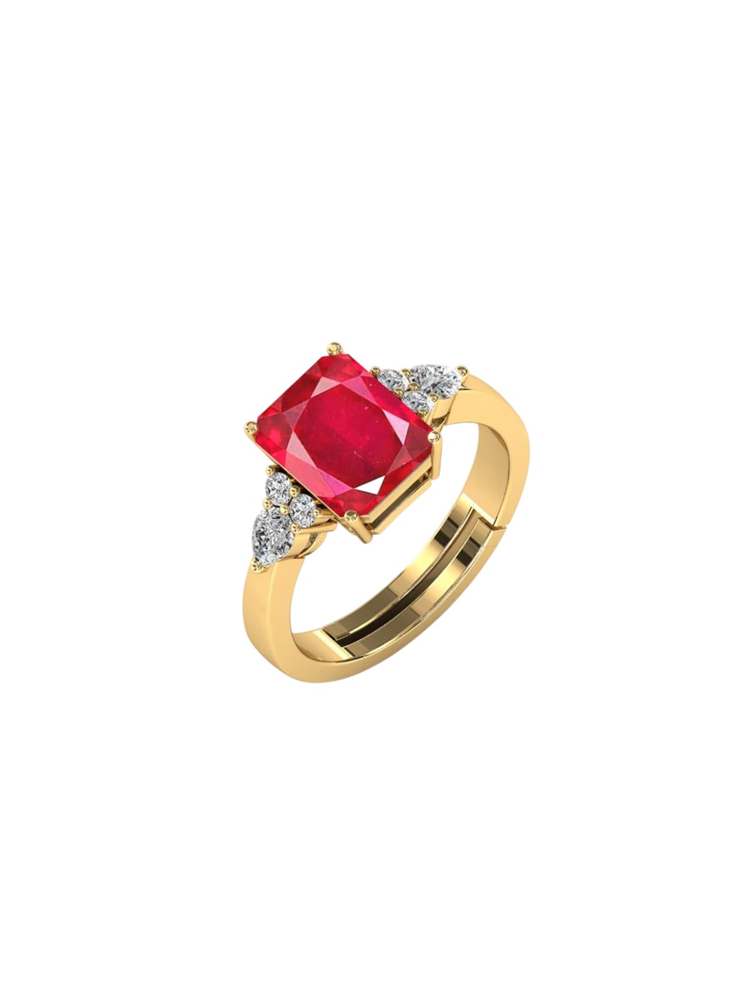 

LMDPRAJAPATIS Unisex Embellished Ring, Gold