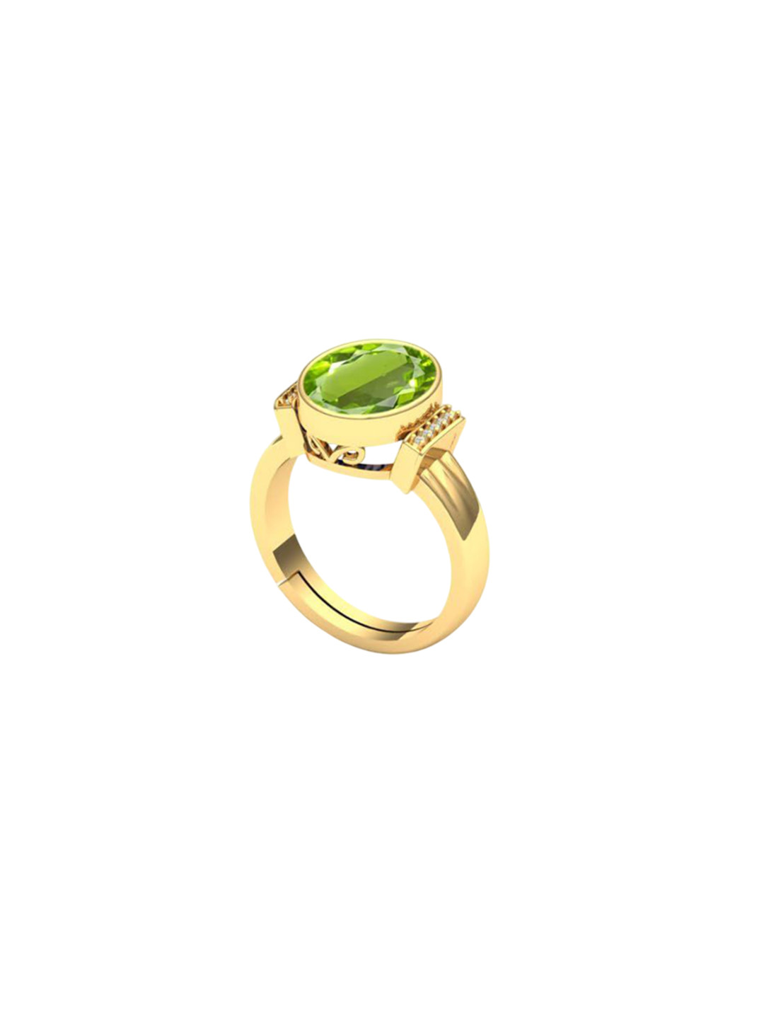 

LMDPRAJAPATIS Unisex Embellished Ring, Green