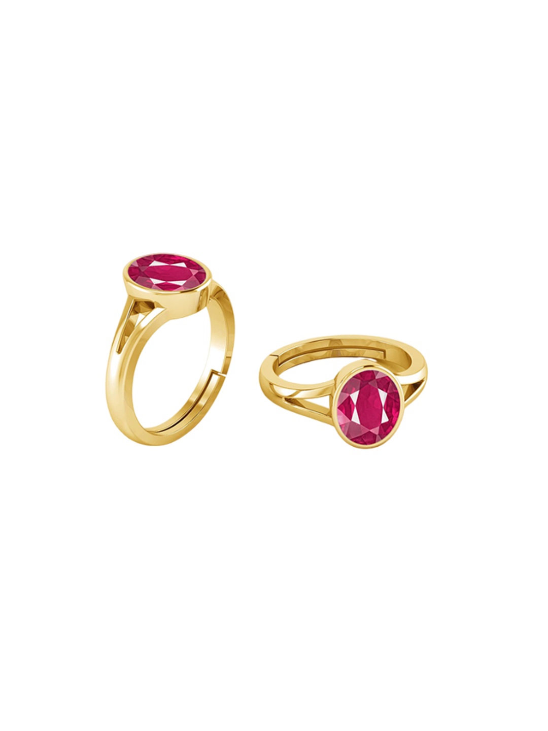 

LMDPRAJAPATIS Unisex Embellished Ring, Red
