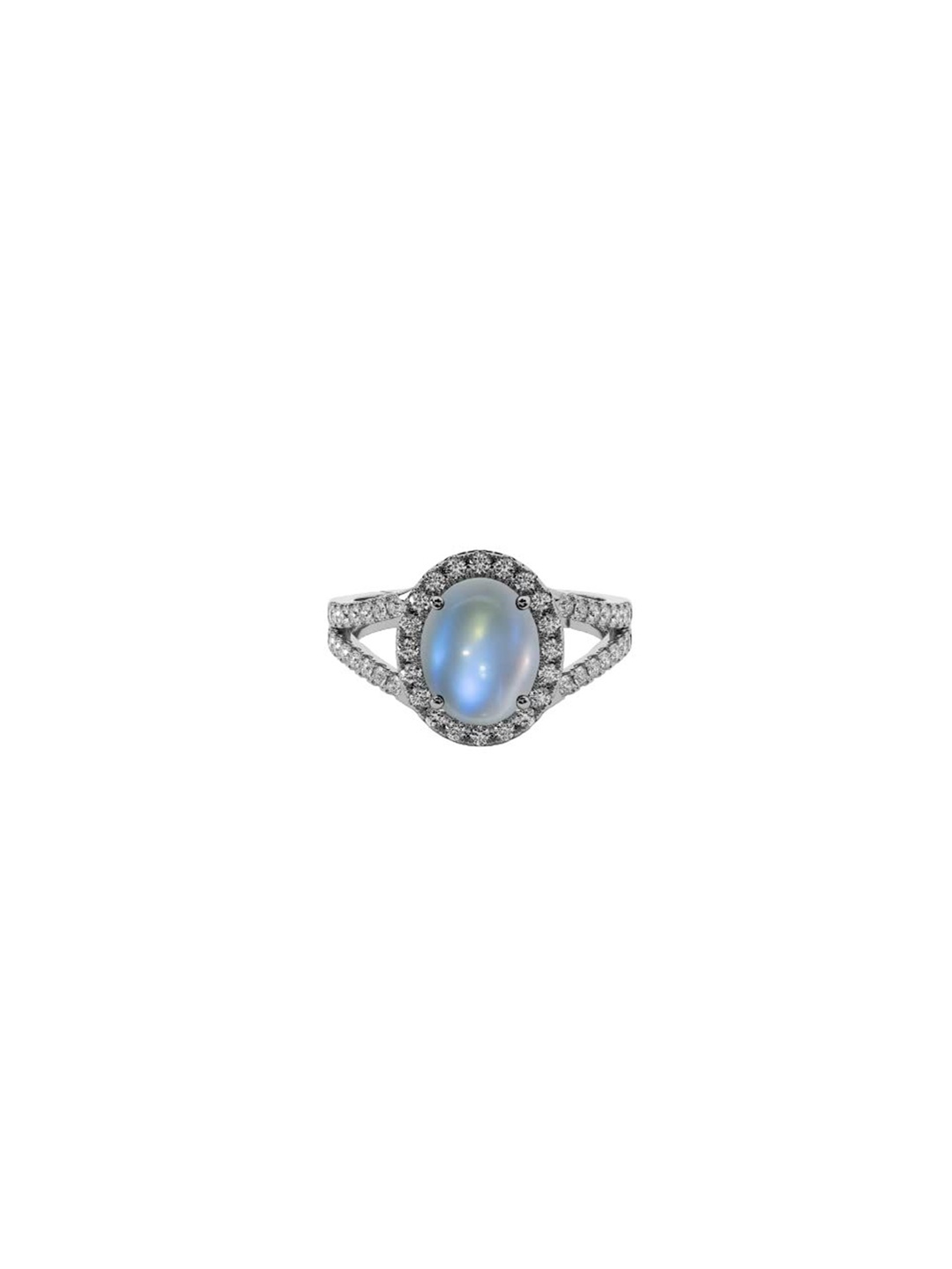 

LMDPRAJAPATIS Unisex Embellished Ring, White