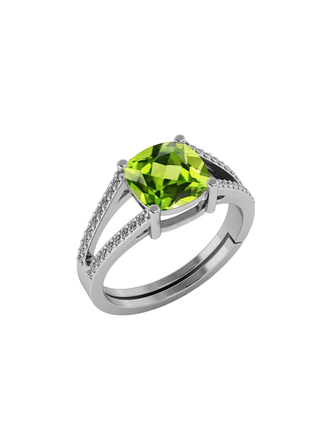 

LMDPRAJAPATIS Unisex Embellished Ring, Green