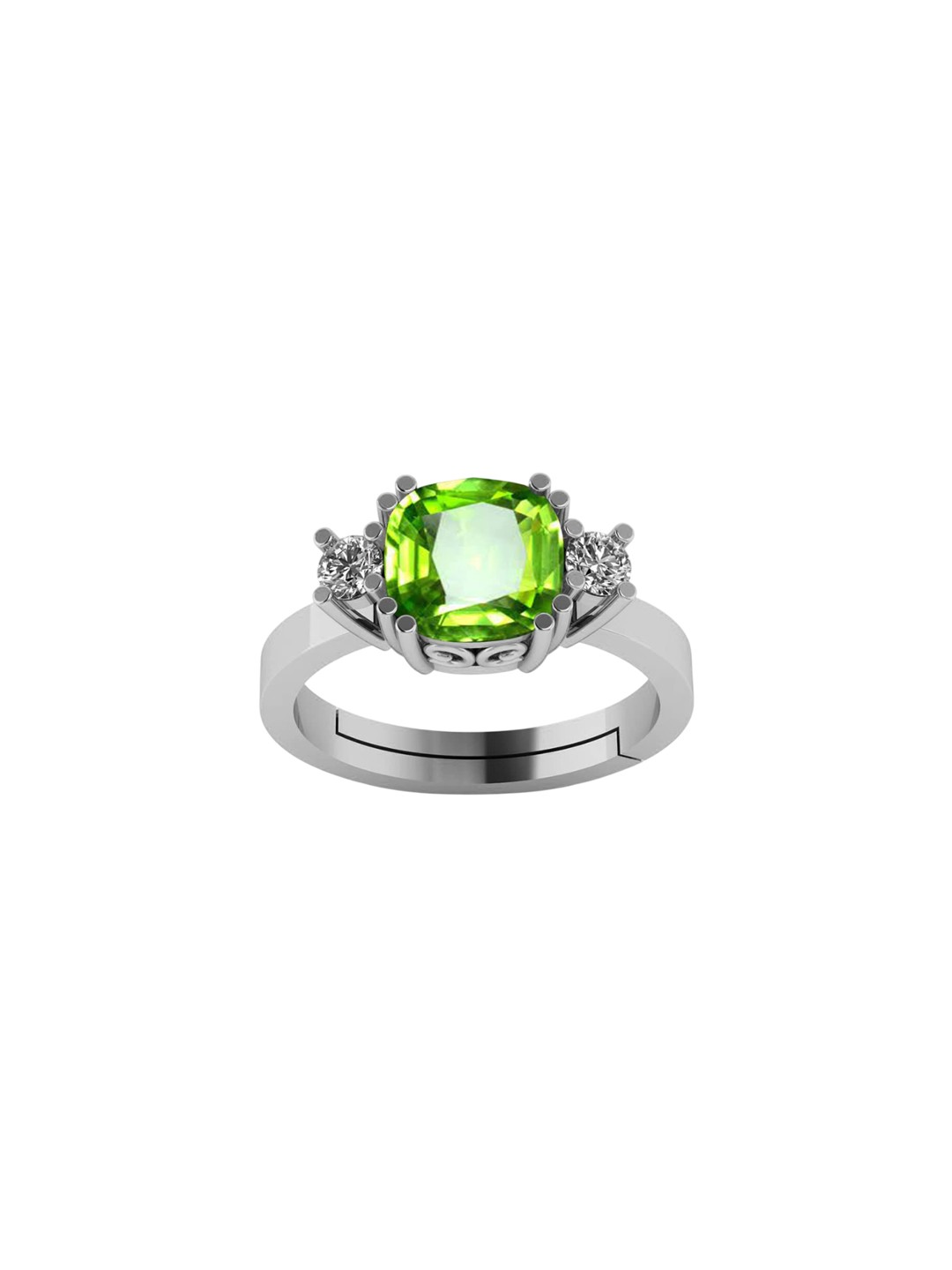 

LMDPRAJAPATIS Unisex Embellished Ring, Green