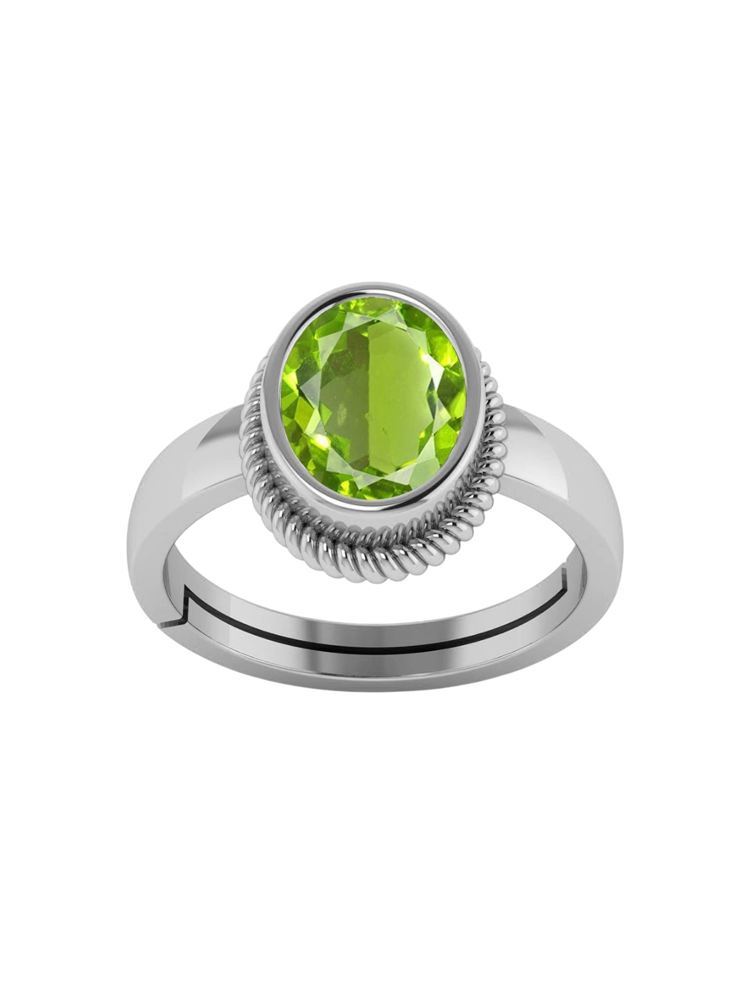 

LMDPRAJAPATIS Unisex Embellished Ring, Green