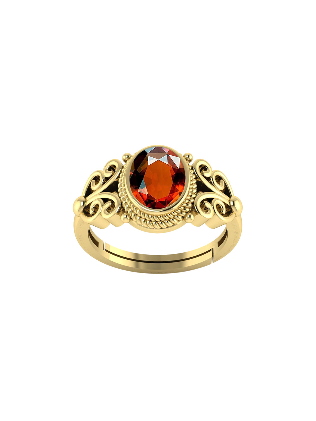 

LMDPRAJAPATIS Unisex Embellished Ring, Gold