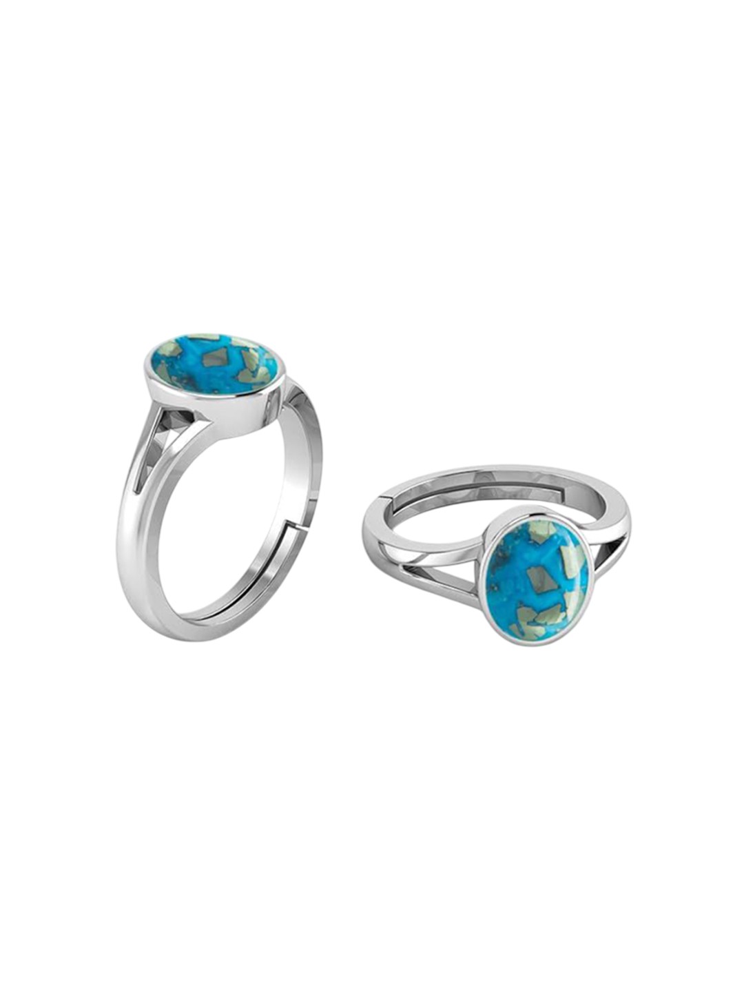 

LMDPRAJAPATIS Unisex Embellished Ring, Blue