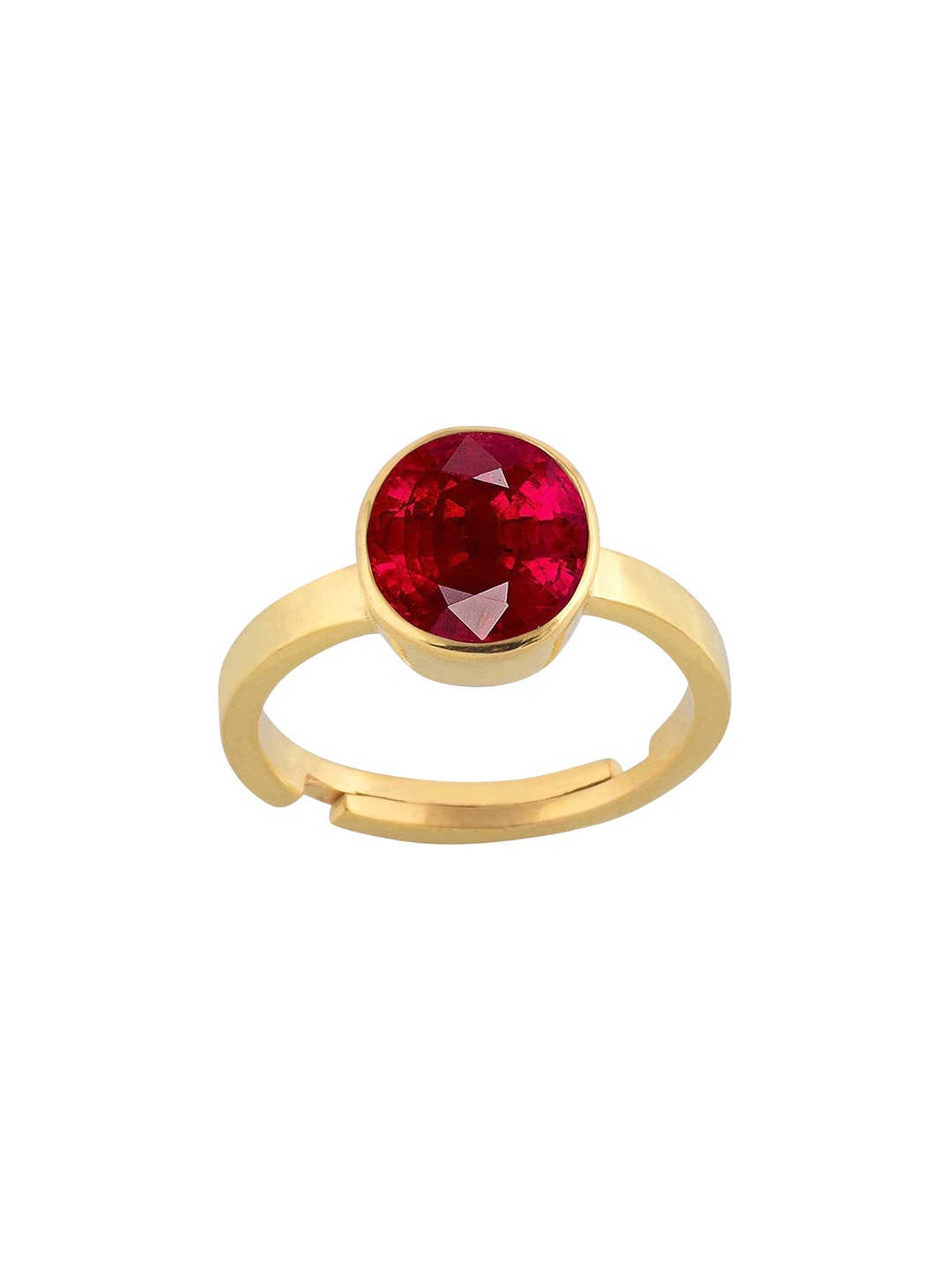 

LMDPRAJAPATIS Unisex Embellished Ring, Red