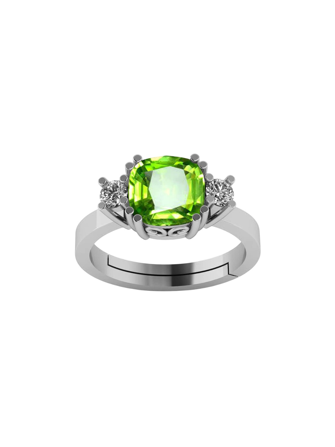 

LMDPRAJAPATIS Unisex Embellished Ring, Green