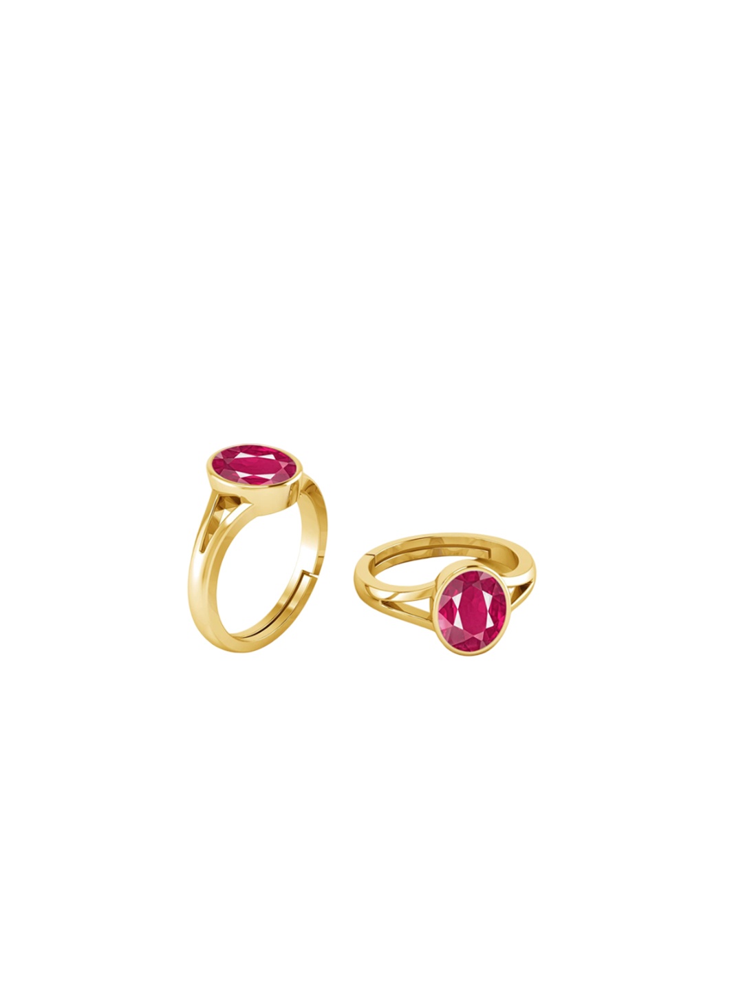 

LMDPRAJAPATIS Unisex Embellished Ring, Red
