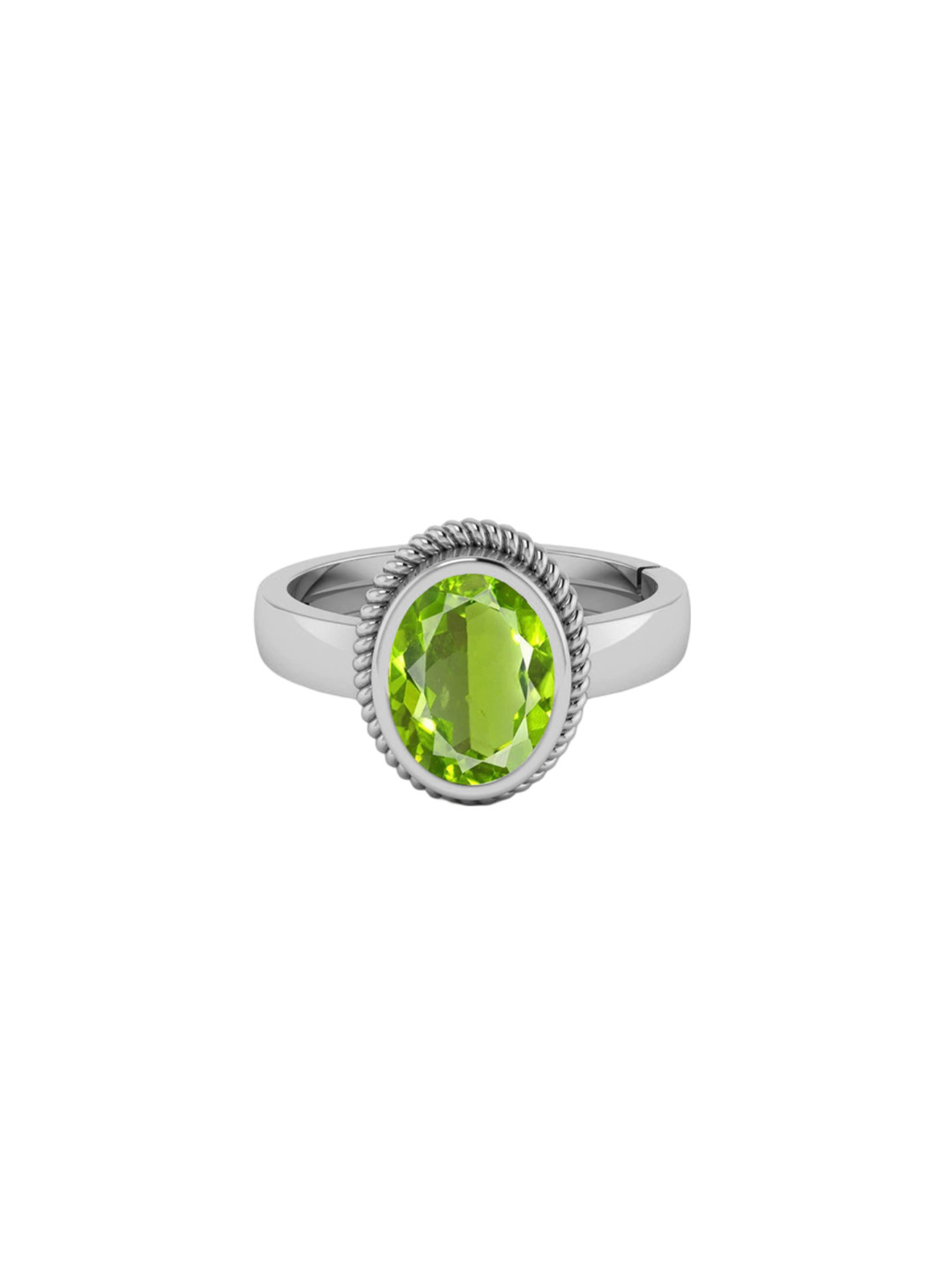 

LMDPRAJAPATIS Unisex Embellished Ring, Green