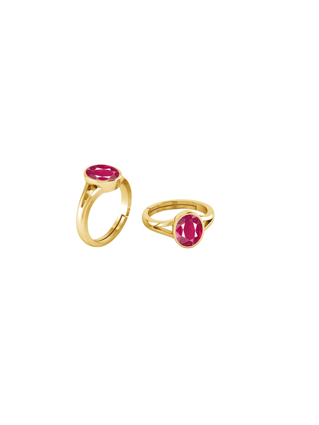 

LMDPRAJAPATIS Unisex Embellished Ring, Red