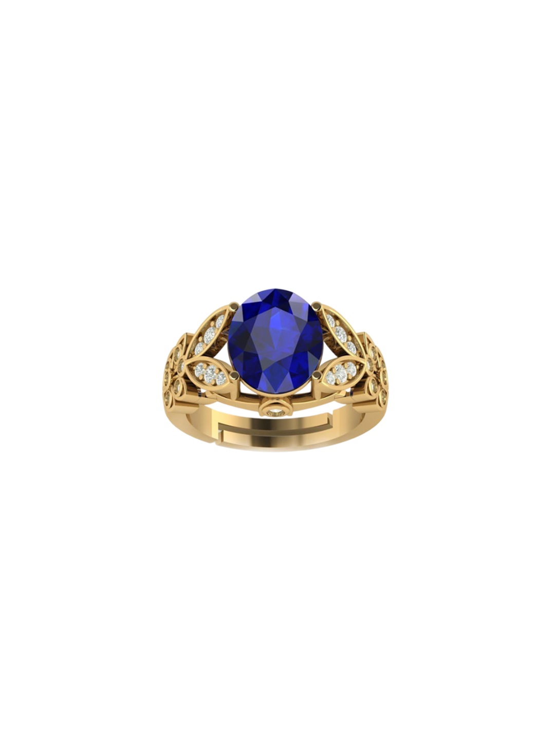 

LMDPRAJAPATIS Unisex Embellished Ring, Gold